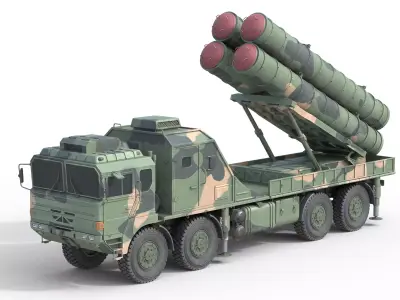 HQ 22 Air Defense Missile Low-poly 3D model