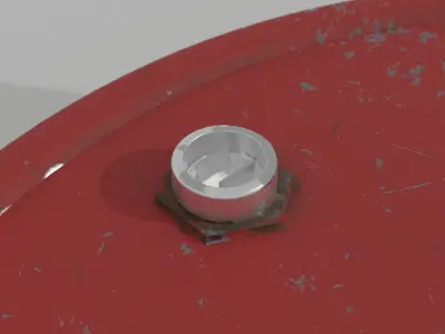 Industrial Barrel Collection Low-poly 3D model