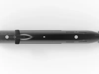 Taigei-Class Submarine  Low-poly 3D model