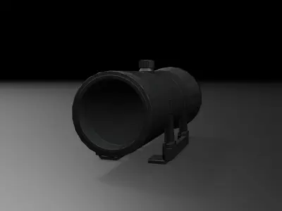 Modular Game Ready Laser sight for guns Free low-poly 3D model