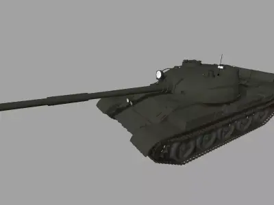 Russian tank T-62 3D model