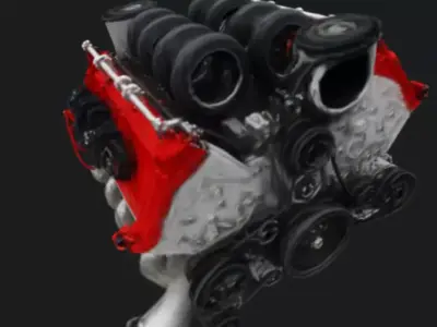 Car Engine 3D Model 3D model