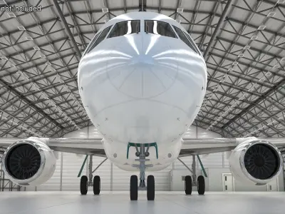 Single Aisle Airliner Rigged 3D model purchase