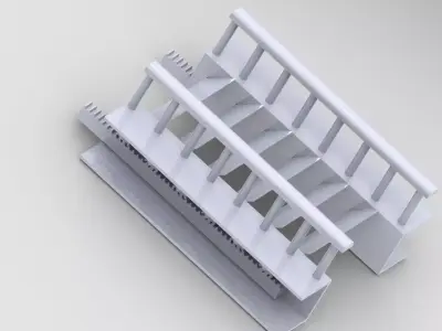 Rack and pinion mechanisam Free 3D model