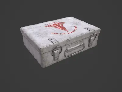 First Aid Kit Low-poly 3D model get