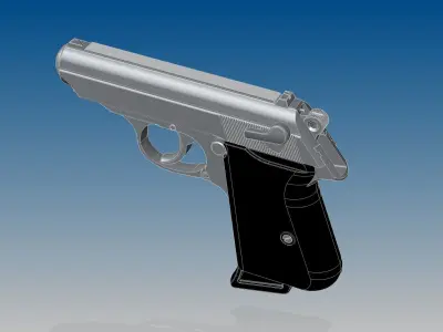 Walther PPK 3D model