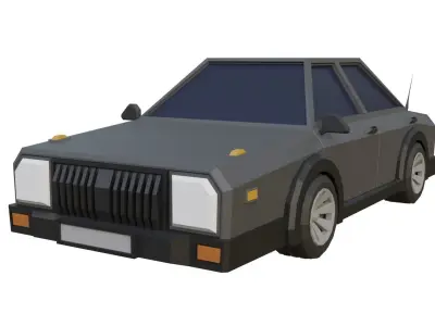 low poly car Low-poly 3D model Low-poly