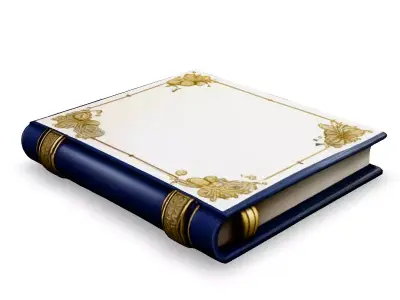Ornate Antique Book 3D Model Low-poly 3D model
