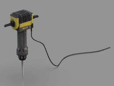 Electric Demolition Jack Hammer 3D model