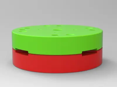 Mold for diecast military truck tire 9 Scale 1 to 25 3D print model