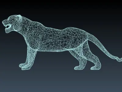 Tiger Low-poly 3D model purchase