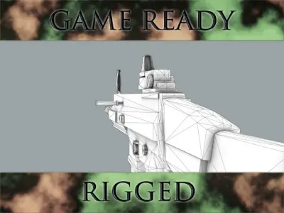 Assault Rifle 3D model buy