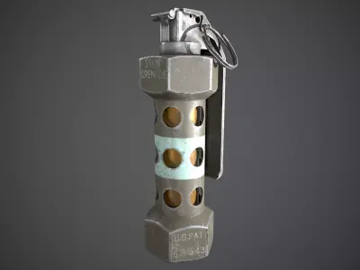 M84 GRENADE Low-poly 3D model