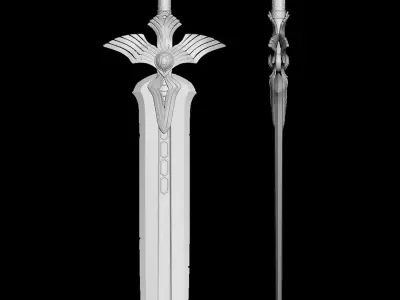 Stylized Sward 3D model