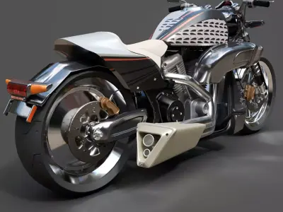 Harley-Davidson FXDR 114 - High Detail 3D Model 3D model
