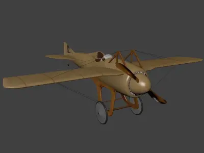 Deperdussin Monocoque Free low-poly 3D model