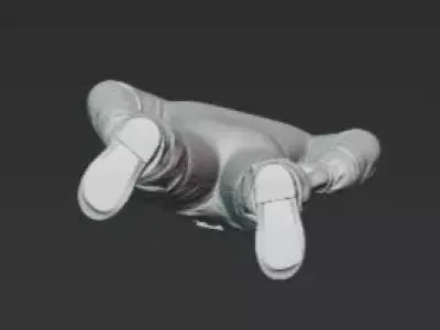 Sci Fi Worker Character 3D Model 3D print model