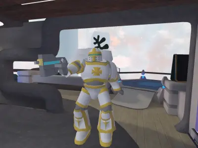 Gods Righteous Galactic Paladin Low-poly 3D model