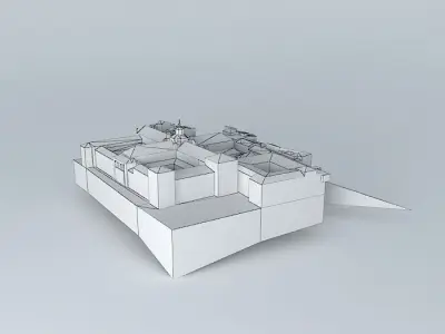 Santa Cruz Museum and Convento de Santa Fe Free 3D model
