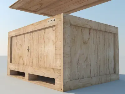 Wood Container MAX 2011 3D model