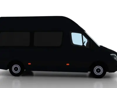 Mercedes Benz Sprinter L2H3 2015 Passenger UK 3D model