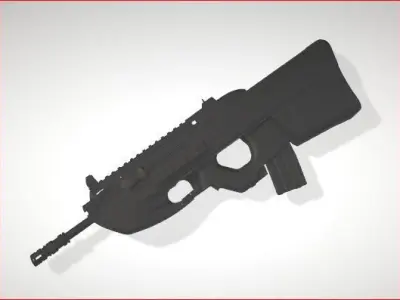 f2000 assault rifle 3D model