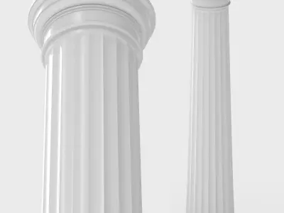 Greek Doric Column  Real Scale 3D Printable Model 3D print model