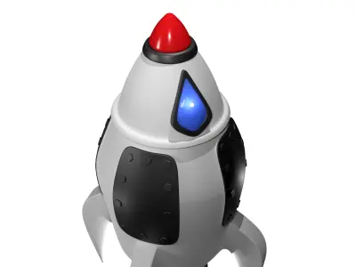 Toy Rocket Space Ship 3D model