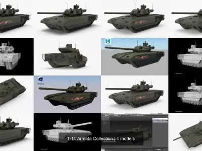 T-14 Armata Collection 3D Model Pack