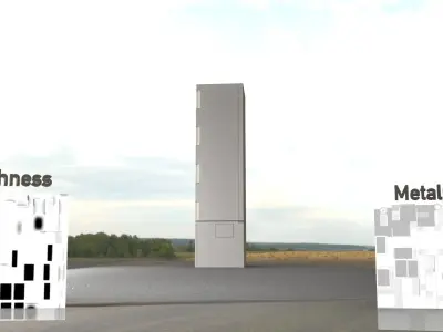Electrical Distribution Cabinet 62 Low-poly 3D model