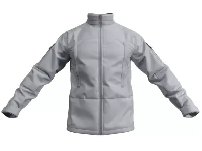 Military Jacket SoftShell PCU Level 5 - Marvelous Designer  3D model