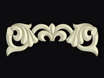 Central decor ornament for furniture Free 3D model 3
