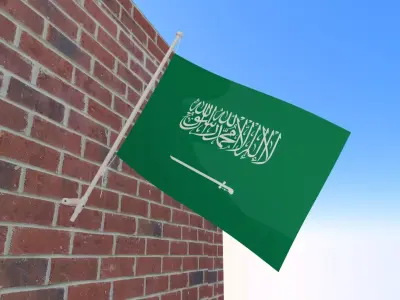 flag of Saudi Arebia 3D model