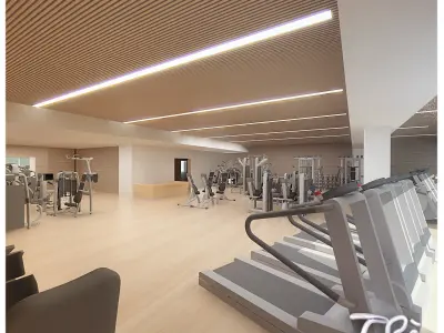 FITNESS GYM ROOM 3D model
