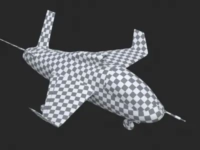 military toy aircraft 3D model