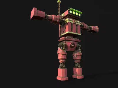 Robot Action Figure 3D model
