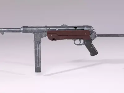 MP 40 Low-poly 3D model