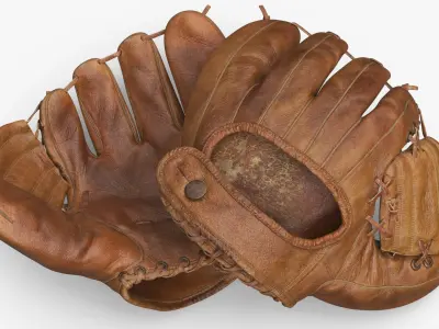  Vintage Leather Baseball Glove 