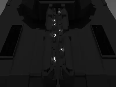 Plasma-gun tank Low-poly 3D model