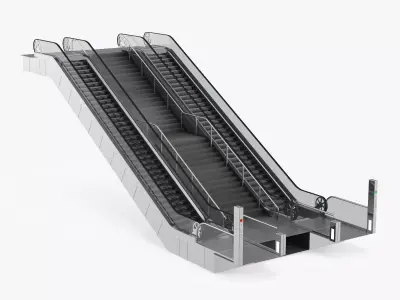 Equipment Dual Escalator 3D model