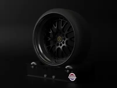 North Wheels D-003 Low-poly 3D model
