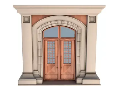 Gothic door 3D model