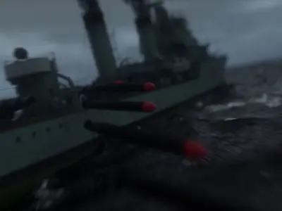 World War 2 Naval Torpedo 3D model