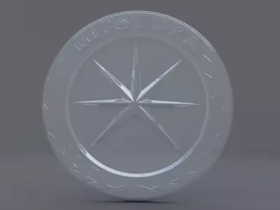 Mitsuoka Logo Set 3D model