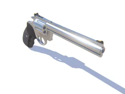 Colt Anaconda Revolver Low-poly 3D model