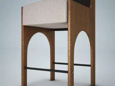 Arc Stool  3D model