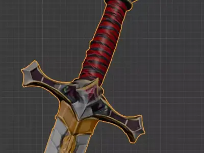 fantasy sword 3D model order