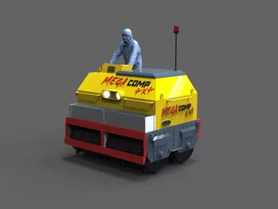 Compactor roller 3D print model