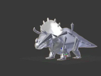 Triceratops - Dinosaur - Rigged Free low-poly 3D model