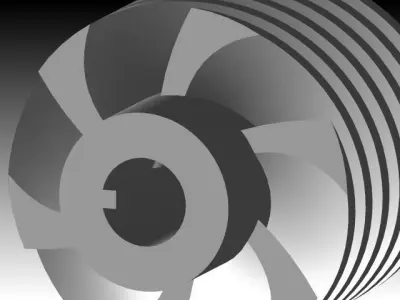 Turbine blade Free 3D model